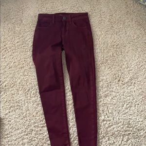 American eagle red jeans